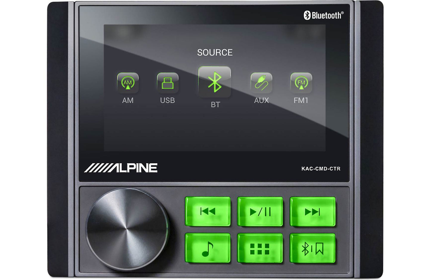Alpine KAC-CMD-CTR All-weather digital media receiver for ATVs and UTVs