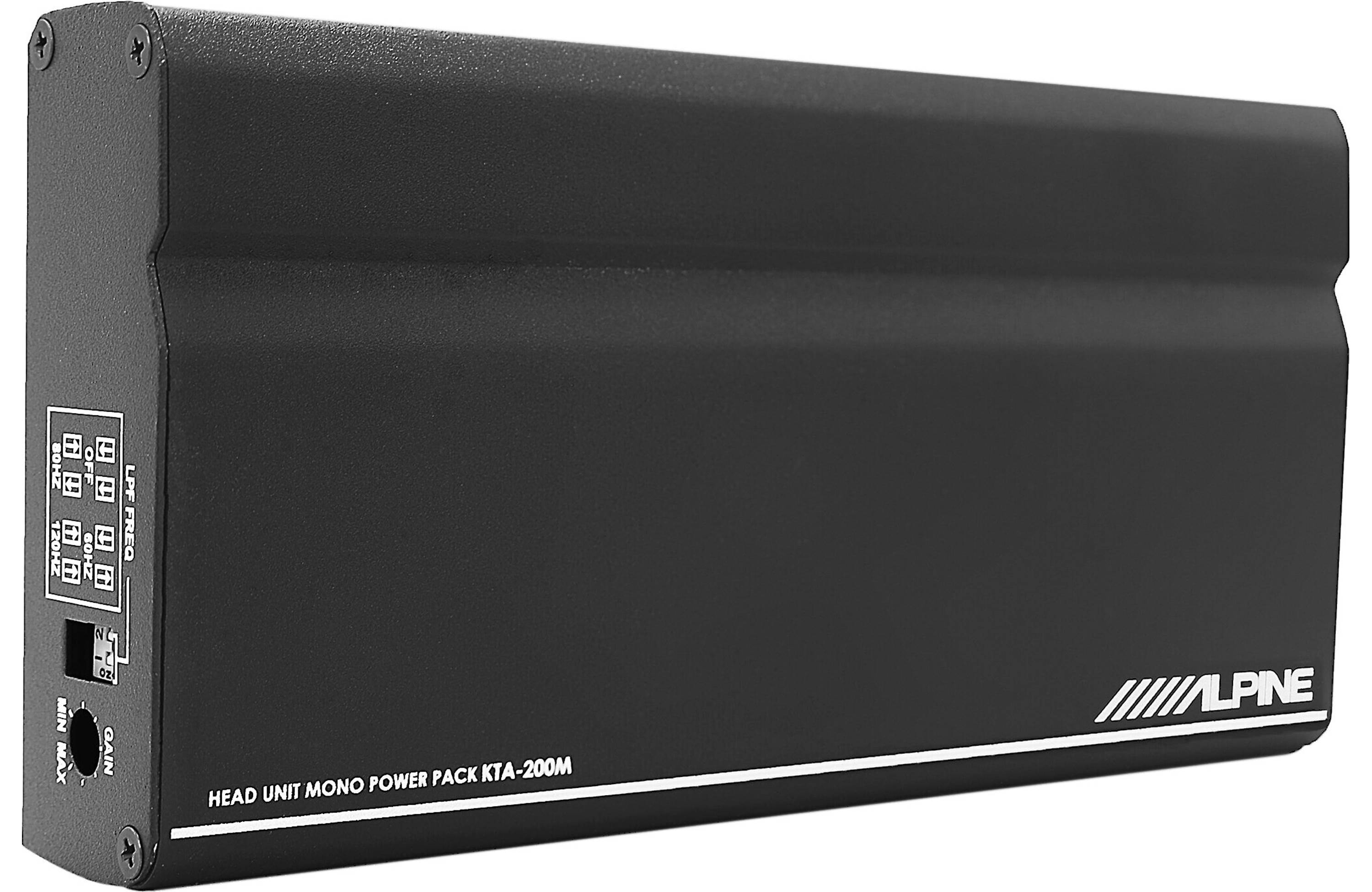 Alpine KTA-200M Power Pack mono subwoofer amplifier — 200 watts RMS x ...