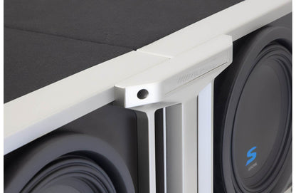 Alpine KTX-H10 Linking Kit Heavy-duty steel front and rear linking brackets for connecting two Alpine Halo 10" subwoofer enclosures