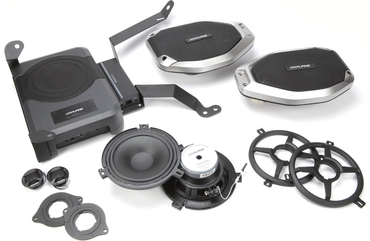 Alpine PSS-24WRA Direct-fit complete speaker system (select 2018-2023 Jeep Wrangler and 2020-2023 Jeep Gladiator)