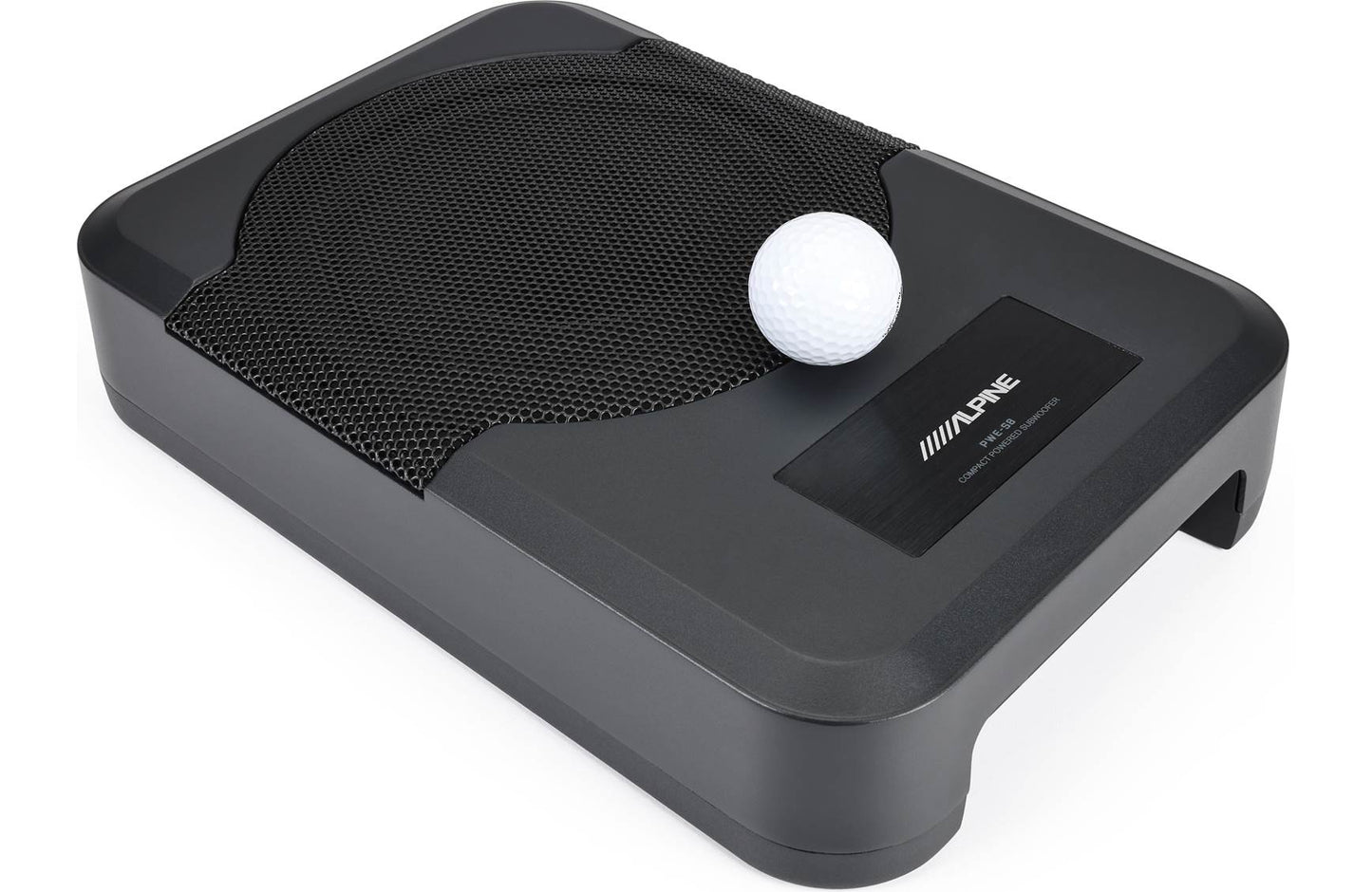 Alpine PWE-S8 Compact powered subwoofer w/8" sub and 120-watt amp