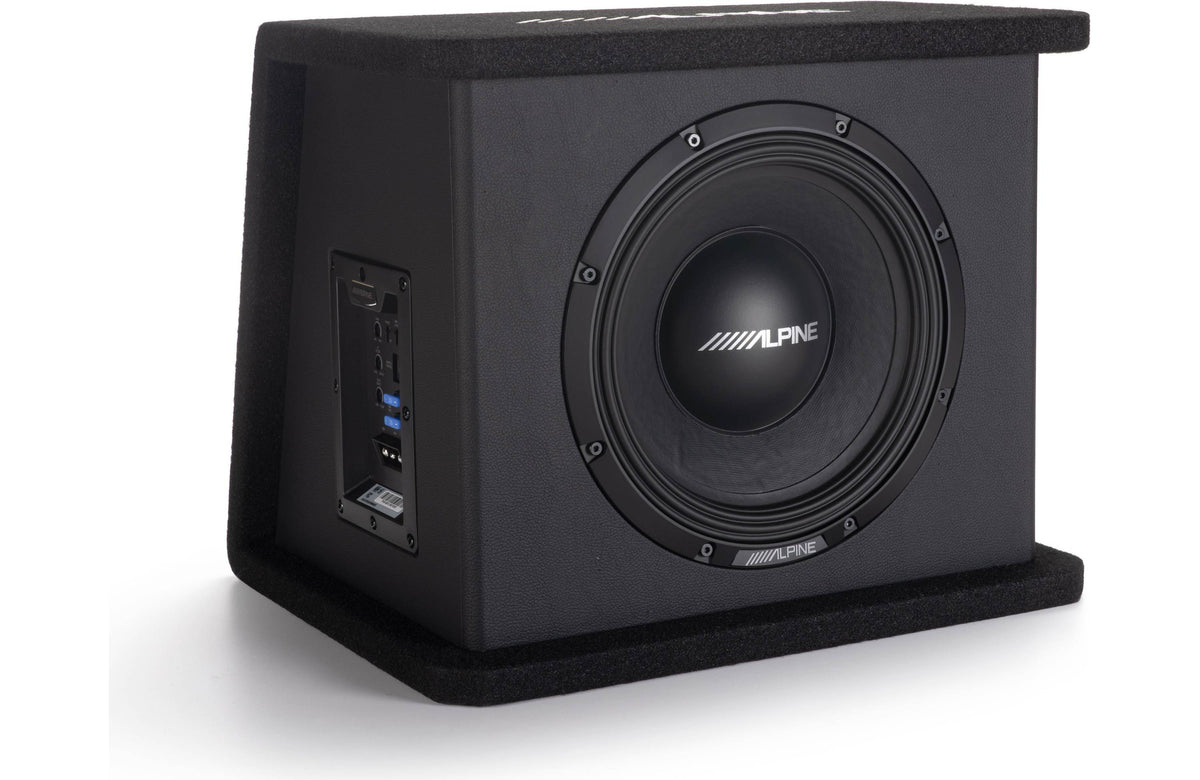 Alpine PWE-SB10 Single 10" powered subwoofer, 300W RMS, 450W Max