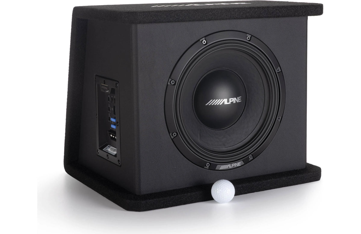 Alpine PWE-SB10 Single 10" powered subwoofer, 300W RMS, 450W Max