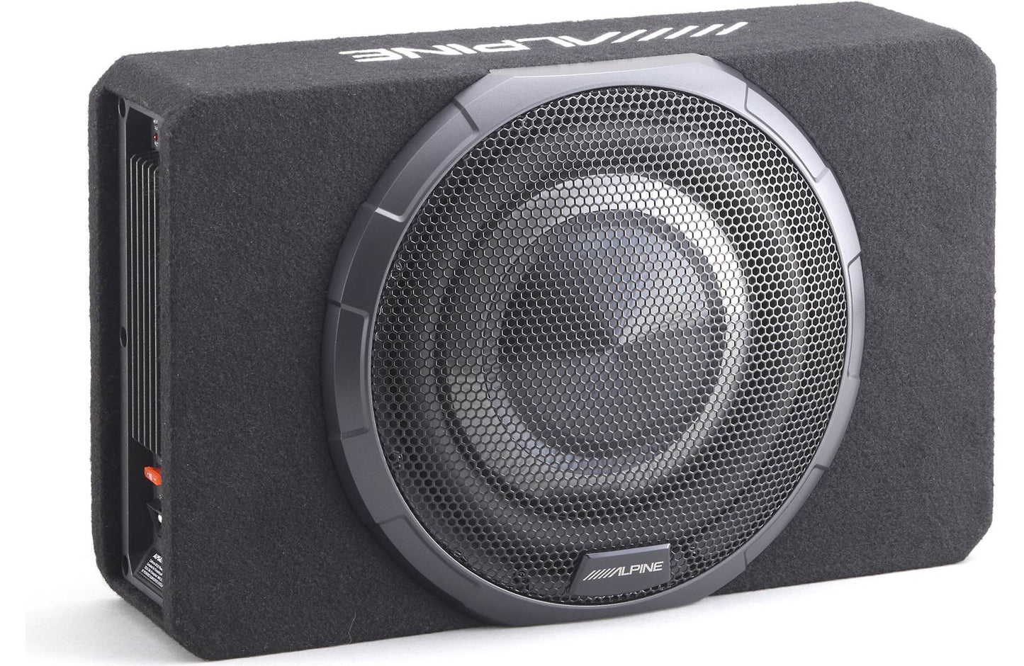 Alpine PWV-SB10 BassRev™ powered subwoofer with 10" sub and 400-watt amp