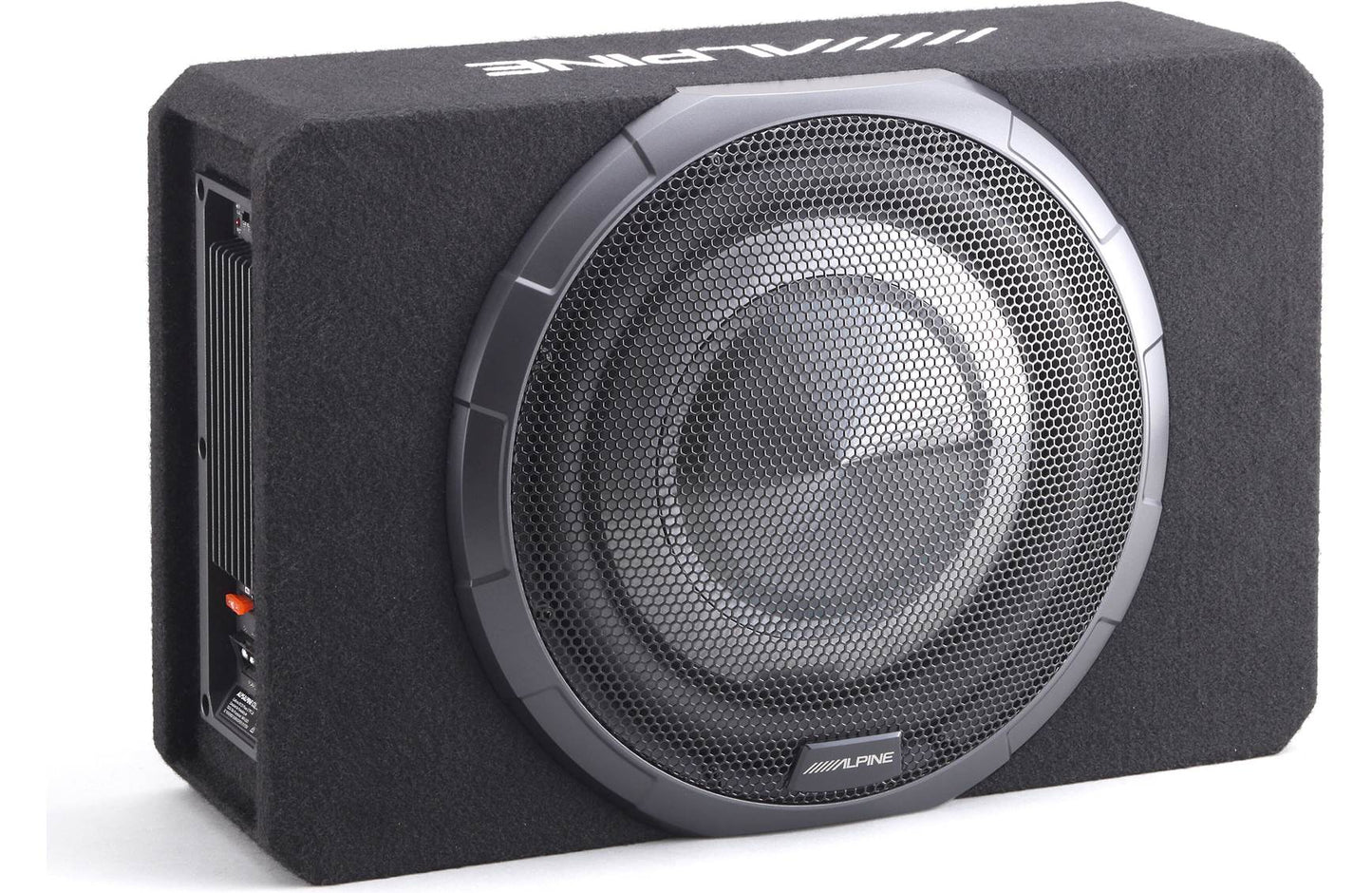 Alpine PWV-SB12 BassRev™ powered subwoofer with 12" sub and 400-watt amp