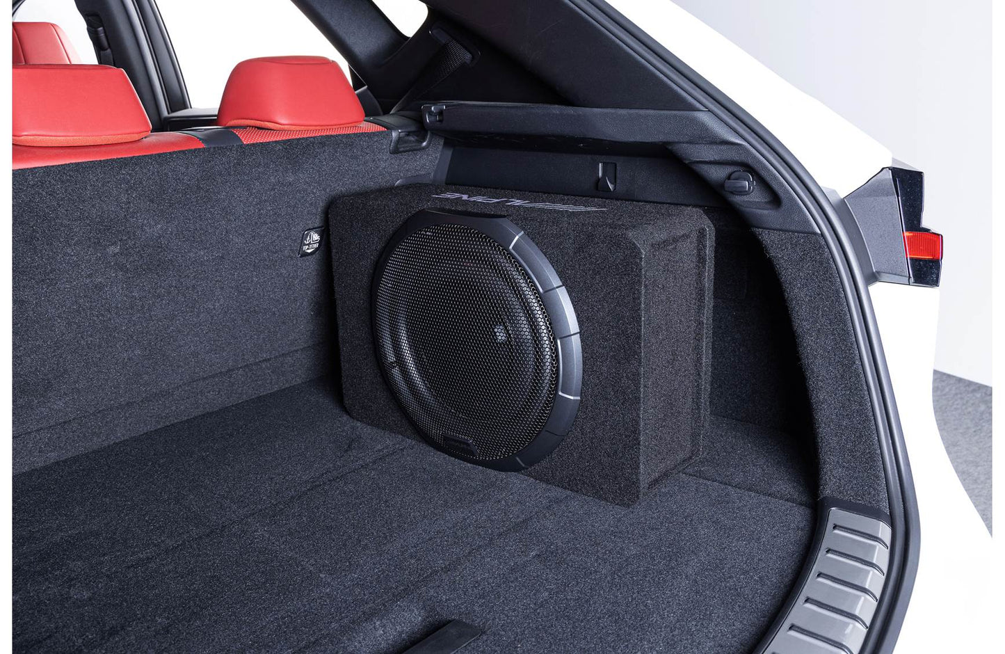 Alpine PWV-SB12 BassRev™ powered subwoofer with 12" sub and 400-watt amp