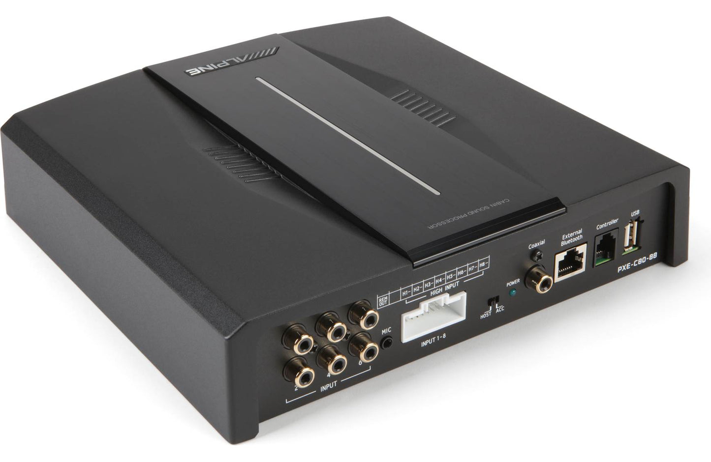 Alpine PXE-C80-88 OPTIM8™ 8-channel Hi-Res car amplifier w/auto DSP (50w RMS x 6 at 4ohms + 300w RMS x 2 at 2ohms)