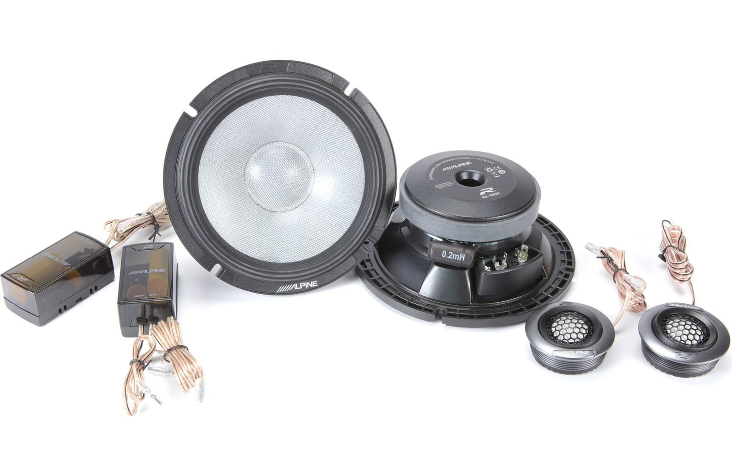 Alpine R2-S65C R-Series 6-1/2" 2-way component speaker system