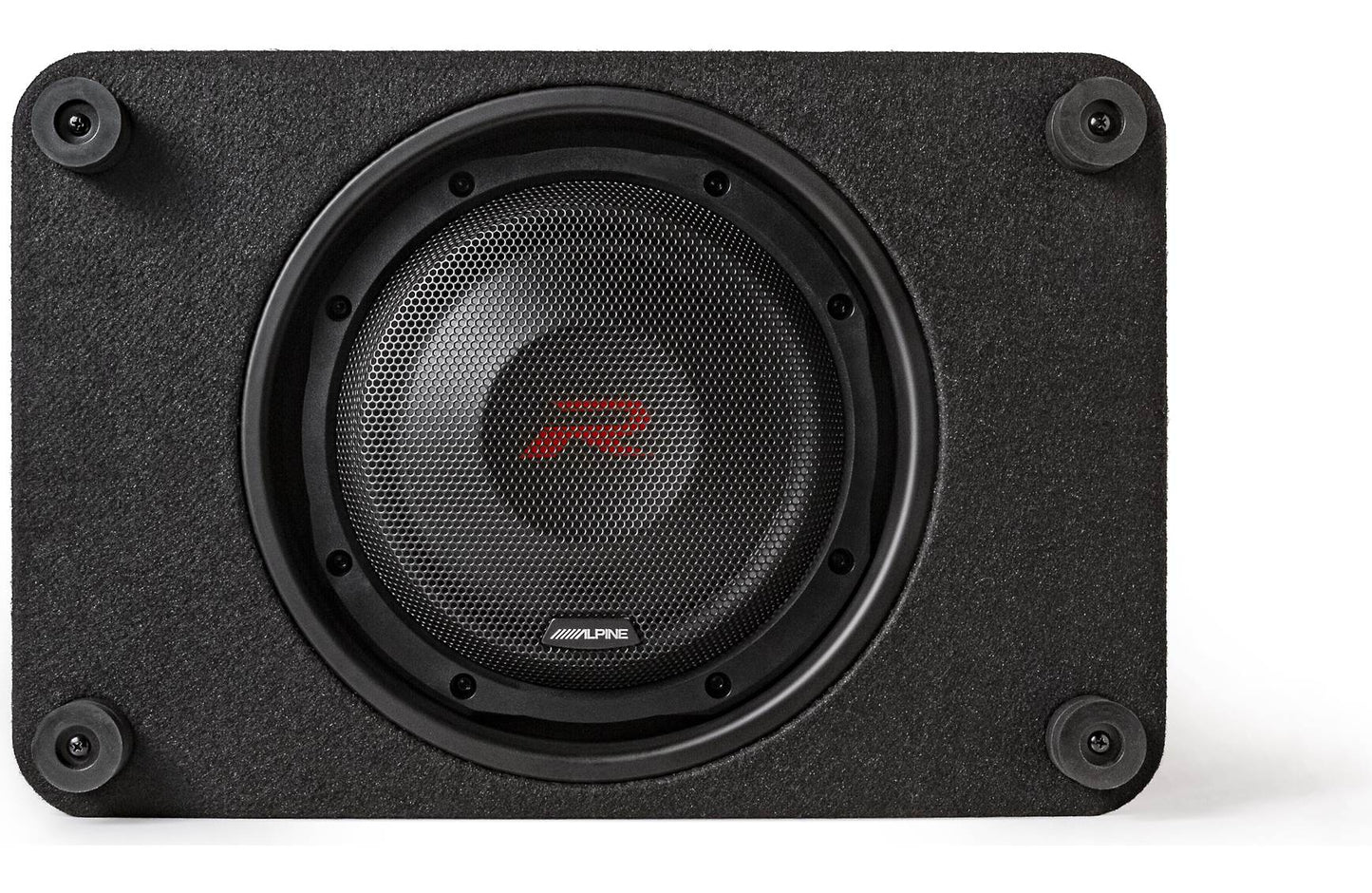Alpine RS-SB10 Halo R-Series sealed enclosure w/10" 2-ohm shallow-mount subwoofer