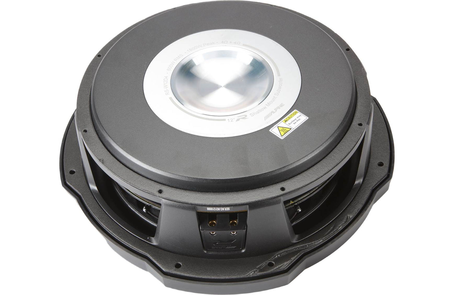 Alpine RS-W12D4 R-Series shallow-mount 12" component subwoofer w/dual 4-ohm voice coils
