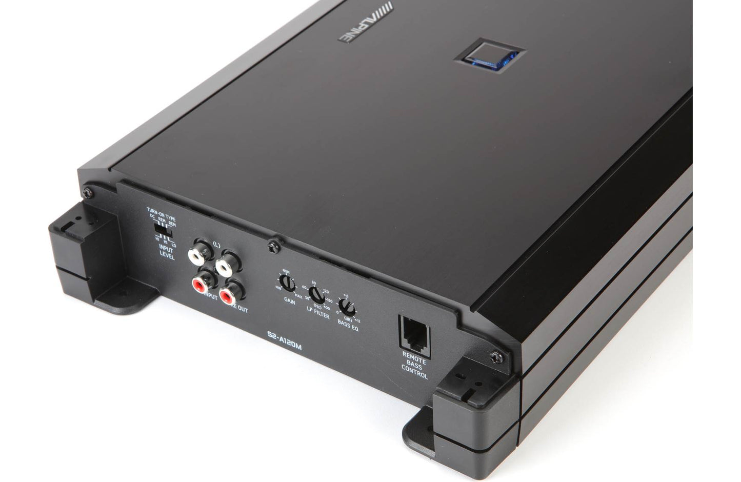 Alpine S2-A120M S-Series mono subwoofer amplifier (1200w RMS x 1 at 2ohms)