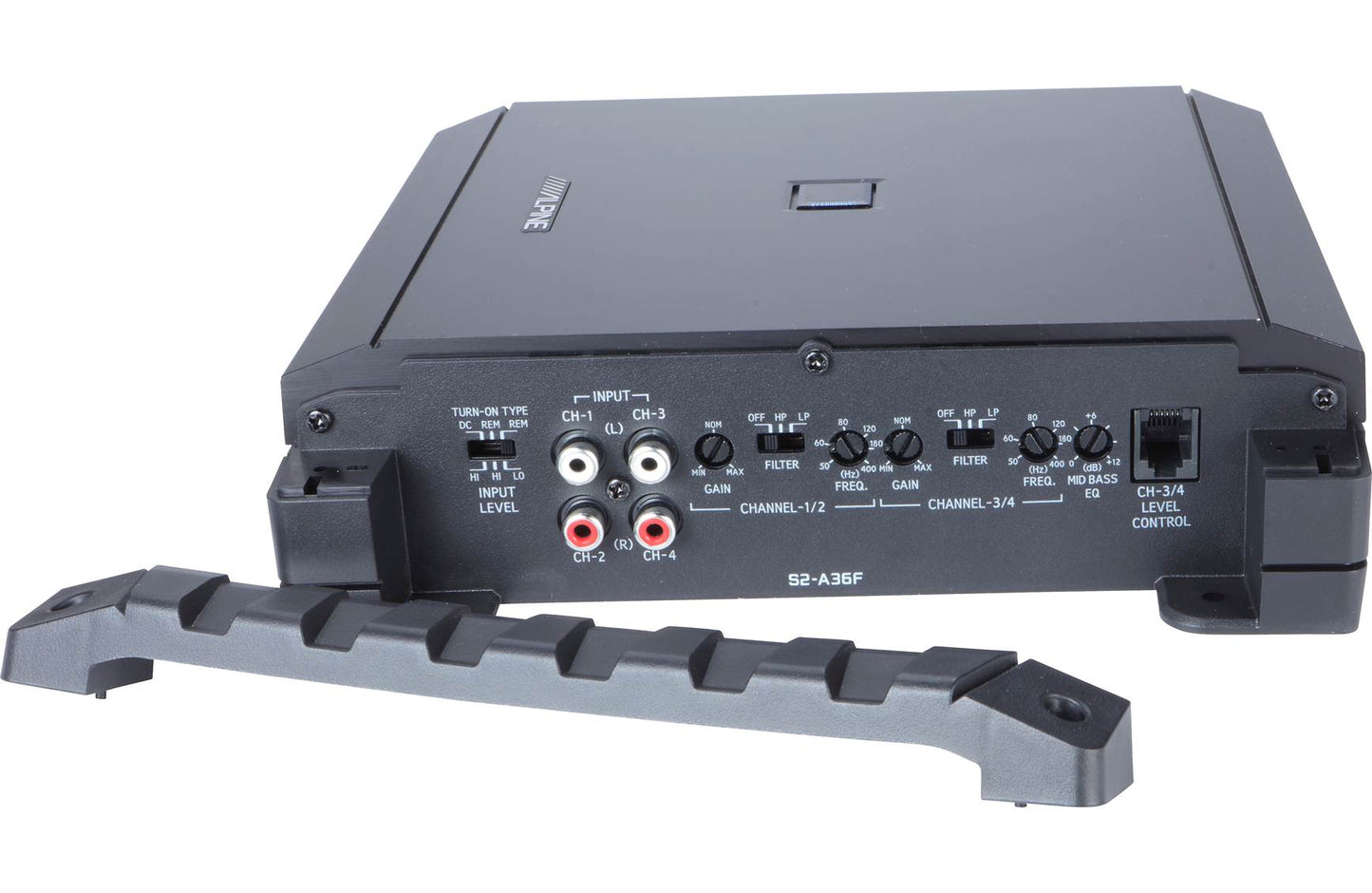 Alpine S2-A36F S-Series 4-channel car amplifier (60w RMS x 4)