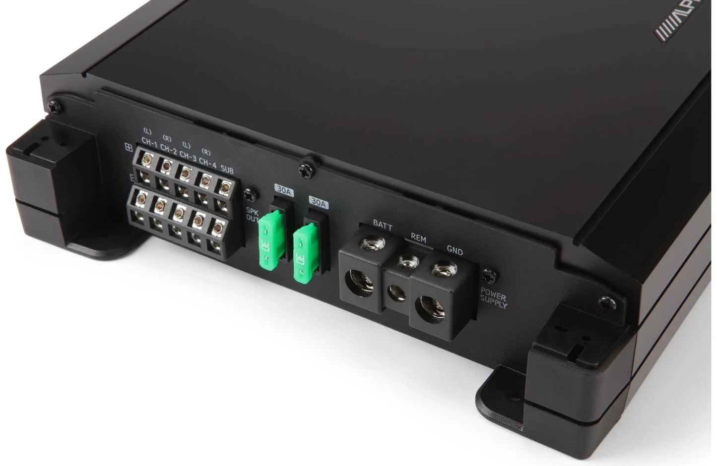 Alpine S2-A55V S-Series 5-channel car amp (40w RMS x 4 at 4ohms + 300w RMS x 1 at 2ohms)