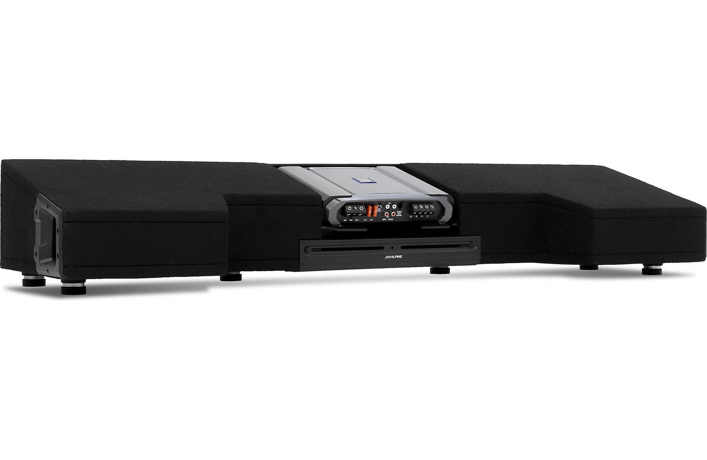 Alpine S2-DB8V-TRK Halo Series 8" ported dual subwoofer enclosure with two 8" S-Series subwoofers