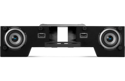 Alpine S2-DB8V-TRK Halo Series 8" ported dual subwoofer enclosure with two 8" S-Series subwoofers