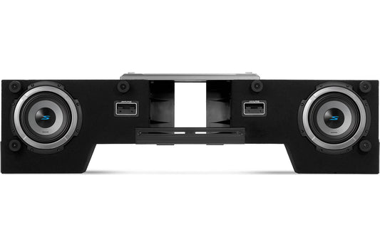 Alpine S2-DB8V-TRK Halo Series 8" ported dual subwoofer enclosure with two 8" S-Series subwoofers