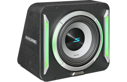 Alpine S2-SB10 PrismaLink® S2-Series sealed subwoofer enclosure w/10" subwoofer & RGBW lighting