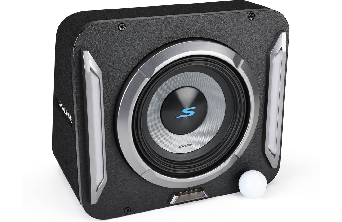 Alpine S2-SB8 PrismaLink® S2-Series sealed subwoofer enclosure w/8" subwoofer & RGBW lighting