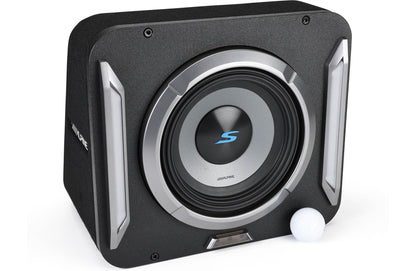 Alpine S2-SB8 PrismaLink® S2-Series sealed subwoofer enclosure w/8" subwoofer & RGBW lighting
