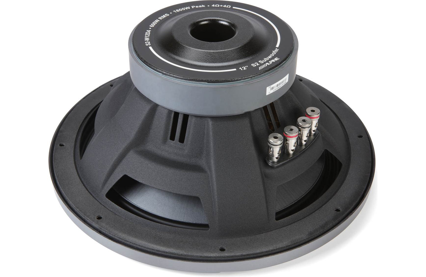 Alpine S2-W12D4 S-Series 12" subwoofer w/dual 4ohm voice coils