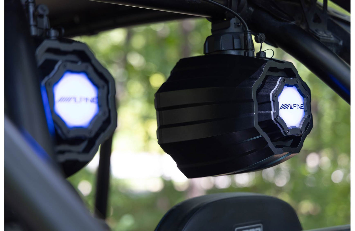 Alpine SPV-65RGB-CAN 6.5" cage-mounted powersports speakers w/RGB lighting