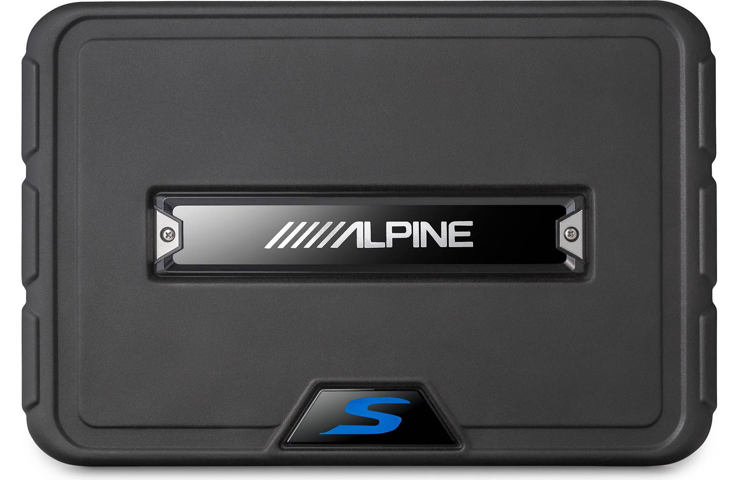 Alpine SS-SB10 S-Series shallow sealed downward-firing enclosure w/10" 2-ohm subwoofer