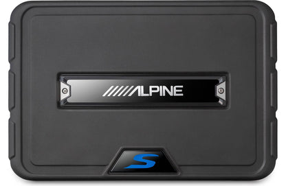 Alpine SS-SB10 S-Series shallow sealed downward-firing enclosure w/10" 2-ohm subwoofer