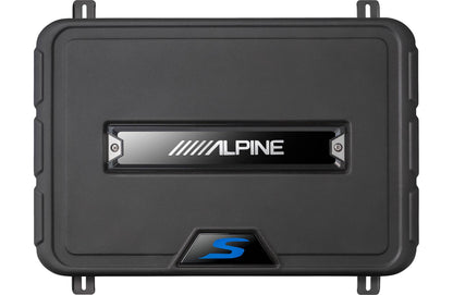 Alpine SS-SB10 S-Series shallow sealed downward-firing enclosure w/10" 2-ohm subwoofer