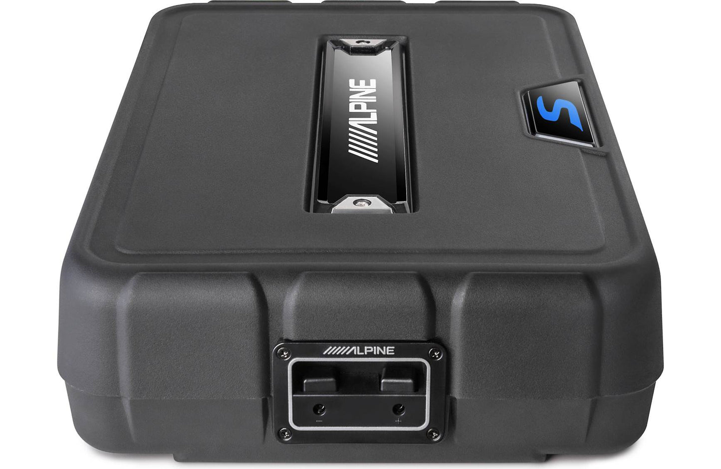 Alpine SS-SB10 S-Series shallow sealed downward-firing enclosure w/10" 2-ohm subwoofer