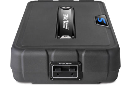 Alpine SS-SB10 S-Series shallow sealed downward-firing enclosure w/10" 2-ohm subwoofer