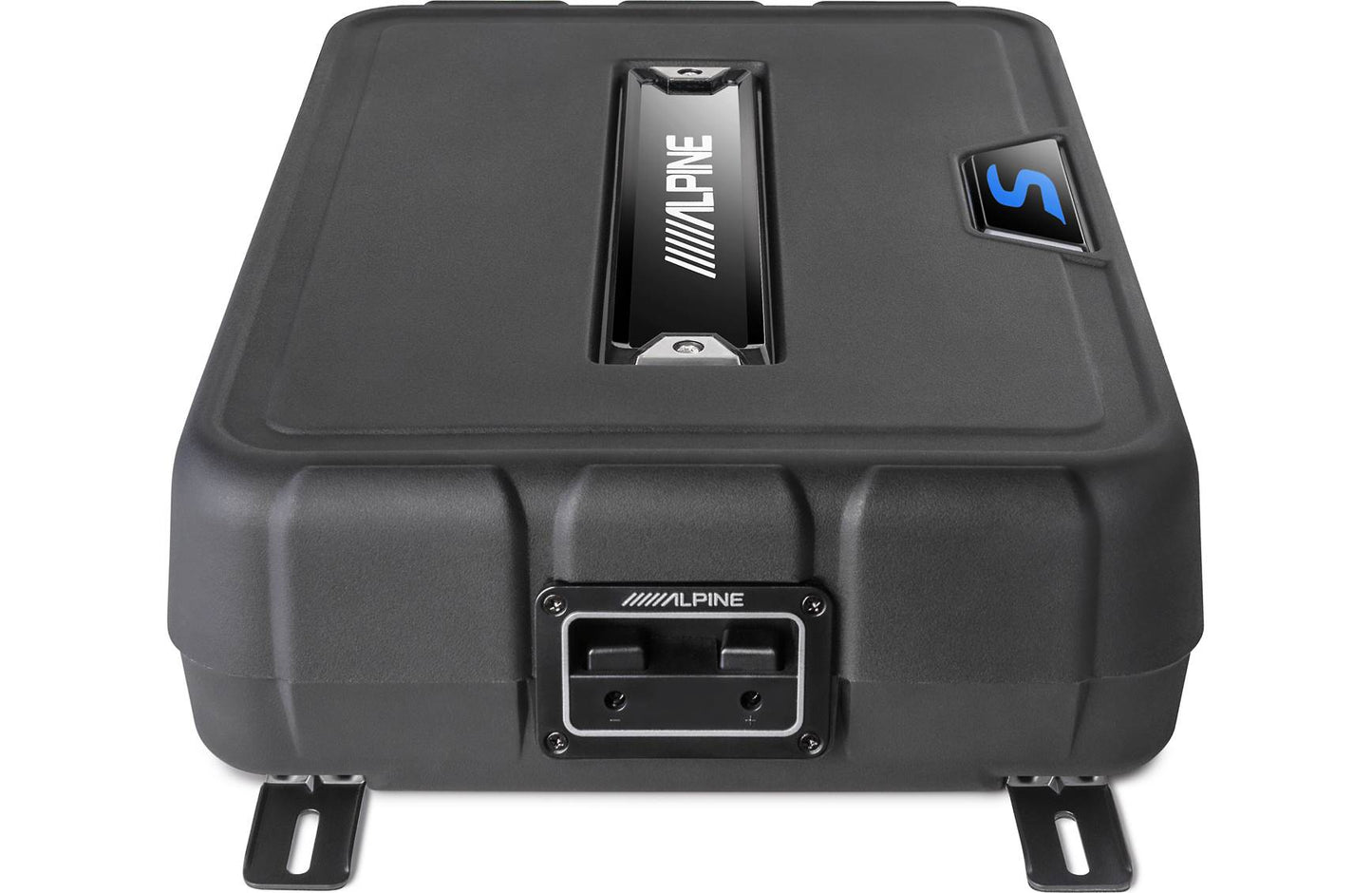 Alpine SS-SB10 S-Series shallow sealed downward-firing enclosure w/10" 2-ohm subwoofer