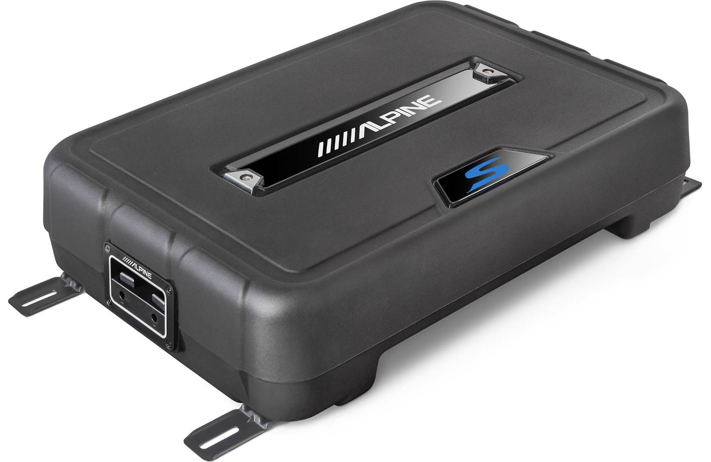 Alpine SS-SB10 S-Series shallow sealed downward-firing enclosure w/10" 2-ohm subwoofer