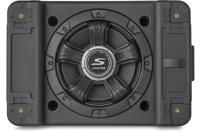 Alpine SS-SB10 S-Series shallow sealed downward-firing enclosure w/10" 2-ohm subwoofer