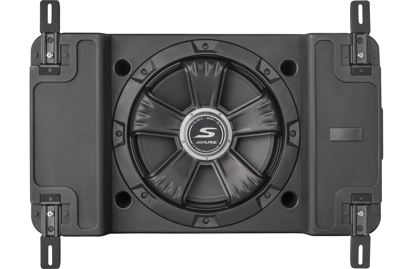 Alpine SS-SB12 S-Series shallow sealed downward-firing enclosure w/12" 2-ohm subwoofer