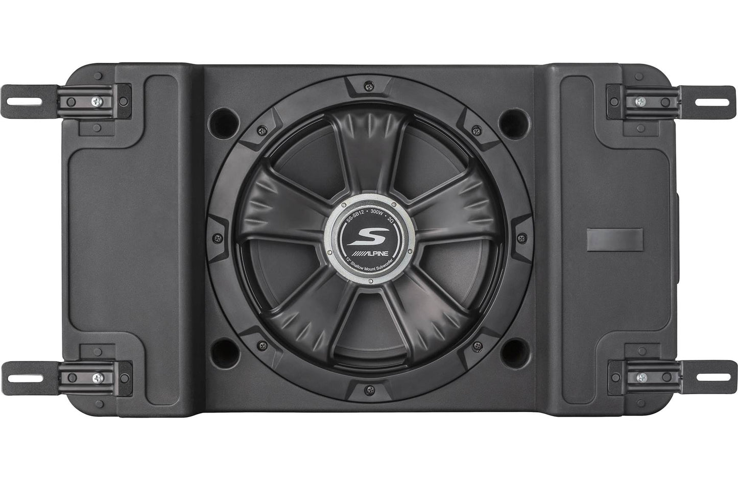 Alpine SS-SB12 S-Series shallow sealed downward-firing enclosure w/12" 2-ohm subwoofer