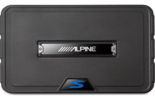 Alpine SS-SB12 S-Series shallow sealed downward-firing enclosure w/12" 2-ohm subwoofer