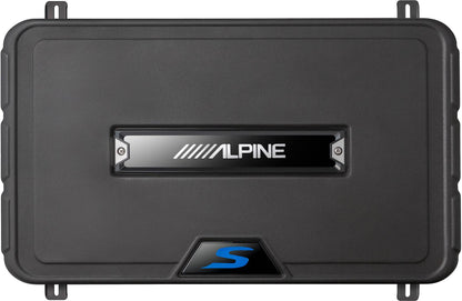 Alpine SS-SB12 S-Series shallow sealed downward-firing enclosure w/12" 2-ohm subwoofer