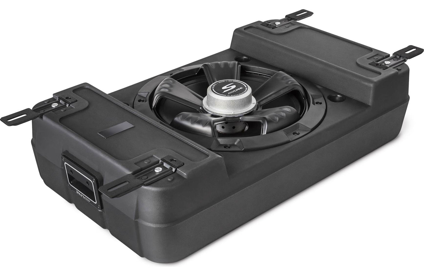 Alpine SS-SB12 S-Series shallow sealed downward-firing enclosure w/12" 2-ohm subwoofer