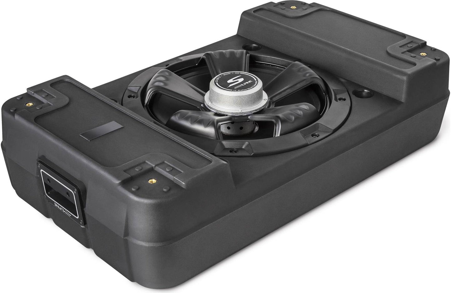 Alpine SS-SB12 S-Series shallow sealed downward-firing enclosure w/12" 2-ohm subwoofer