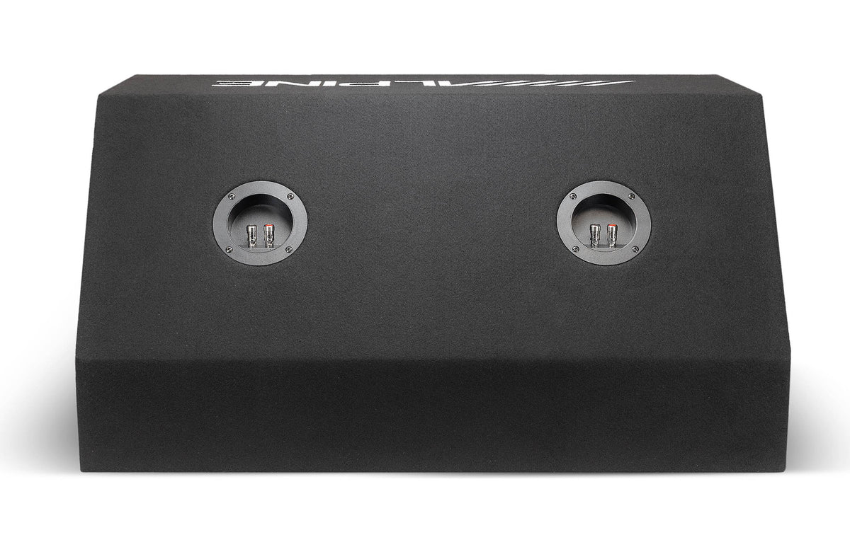 Alpine W-DB10V Vented subwoofer enclosure w/two 10" W10S4 Bass Series subwoofers