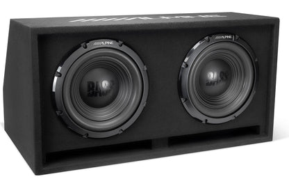 Alpine W-DB12V Vented subwoofer enclosure w/two, 12" W12S4 Bass Series subwoofers