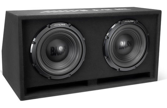Alpine W-DB12V Vented subwoofer enclosure w/two, 12" W12S4 Bass Series subwoofers