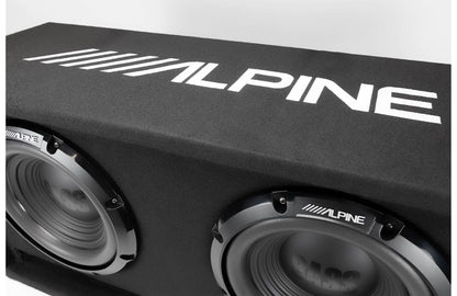 Alpine W-DB12V Vented subwoofer enclosure w/two, 12" W12S4 Bass Series subwoofers
