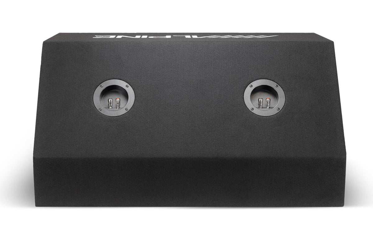 Alpine W-DB12V Vented subwoofer enclosure w/two, 12" W12S4 Bass Series subwoofers