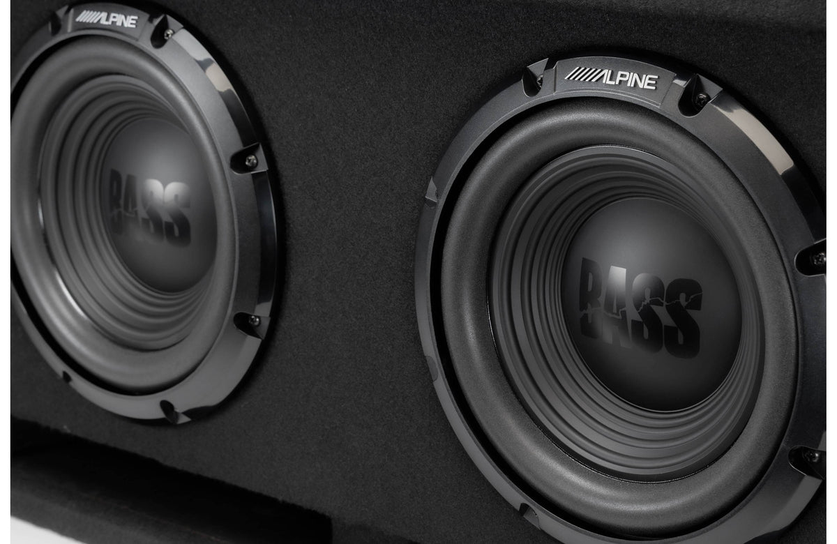 Alpine W-DB12V Vented subwoofer enclosure w/two, 12" W12S4 Bass Series subwoofers