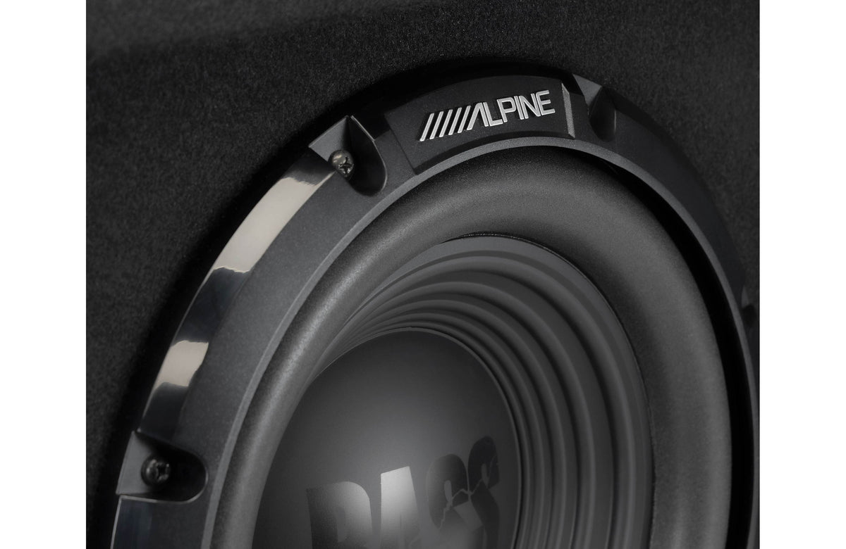 Alpine W-SB10V Vented subwoofer enclosure with 10" W10S4 Bass Series subwoofer