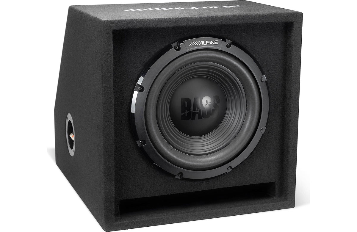 Alpine W-SB12V Vented subwoofer enclosure with 12" W12S4 Bass Series subwoofer