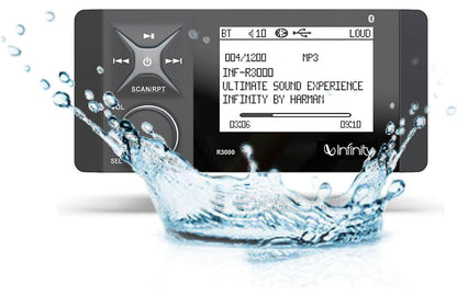 Infinity INFR3000 Wake Series marine digital media receiver (does not play CDs)