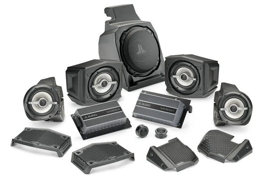 JL Audio SLPK-POL-RZR19RC/M6 SlamPak audio system for 19-24 Polaris RZR M6 w/ Ride Command