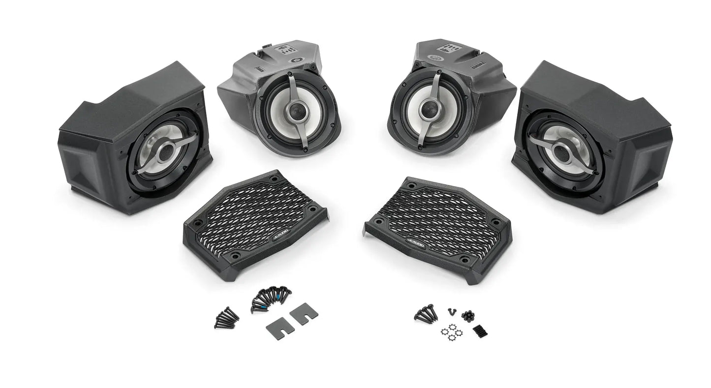 JL Audio SLPK-POL-RZR19RC/M6 SlamPak audio system for 19-24 Polaris RZR M6 w/ Ride Command